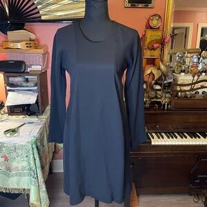 Rare label Vintage Geoffrey Beene black long sleeve dress